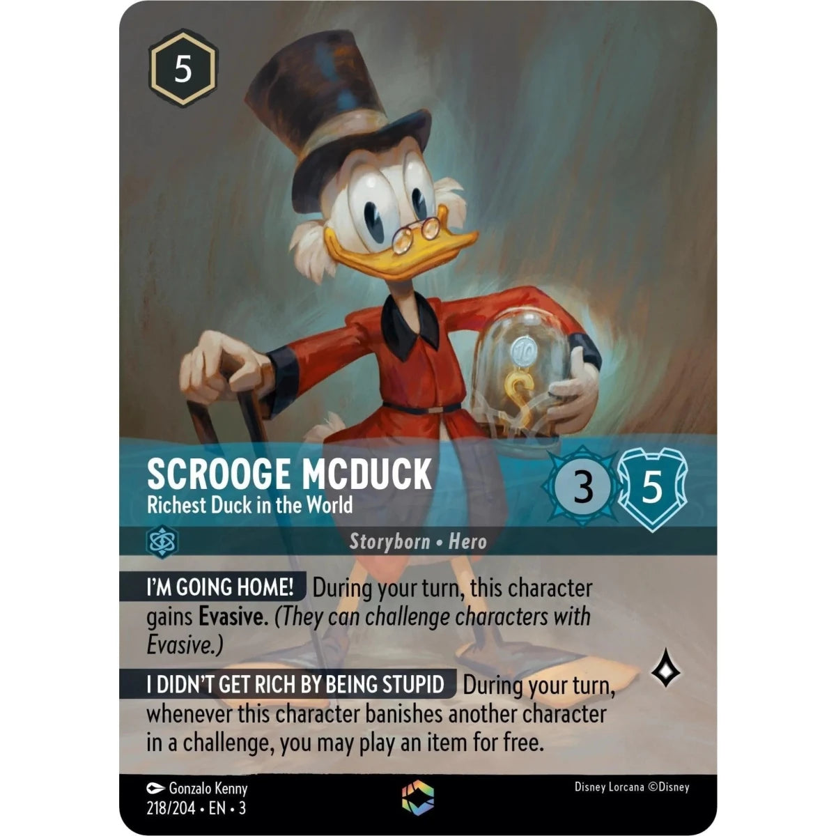 Scrooge McDuck - Richest Duck in the World (Enchanted) (218/204) (Into the Inklands) in Malta | LAB7
