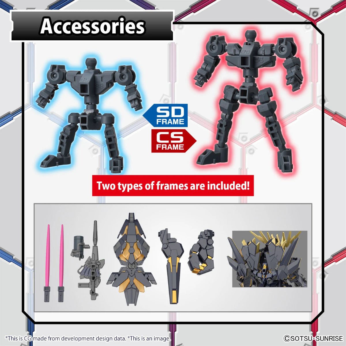 SD Gundam Cross Silhouette: Unicorn Gundam 2 Banshee (Destroy Mode) & Banshee Norn Parts Set by LAB7 Malta, Europe