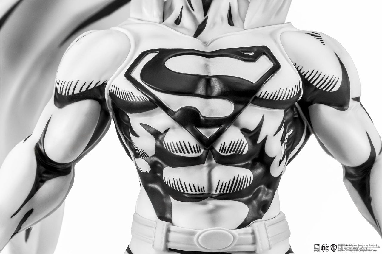 SDCC 2024 DC HEROES : Superman B&W PX PVC 1/8 Statue by LAB7 Malta, Europe