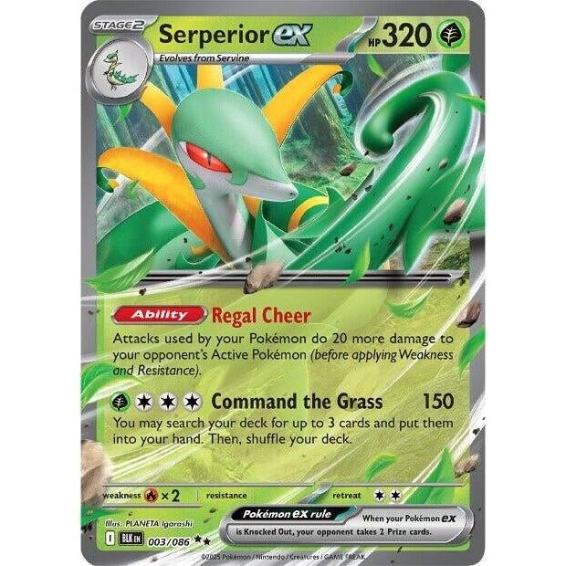 Pokemon Serperior ex (003/086) (SV: Black Bolt) by LAB7 Malta, Europe