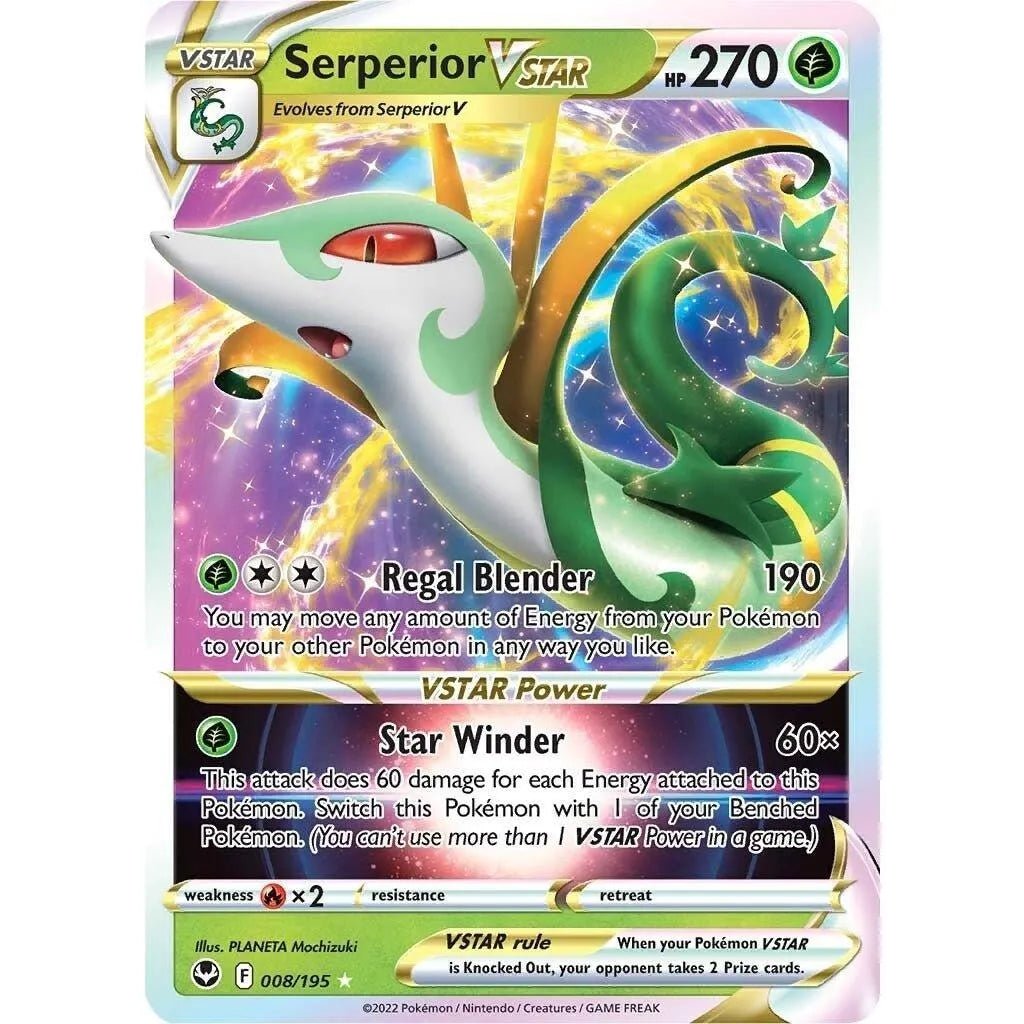 Serperior VSTAR (008/195) (SWSH12: Silver Tempest) in Malta | LAB7