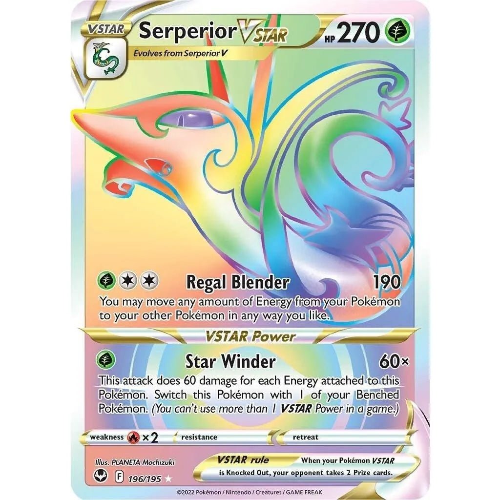 Serperior VSTAR (Secret) (196/195) (SWSH12: Silver Tempest) in Malta | LAB7