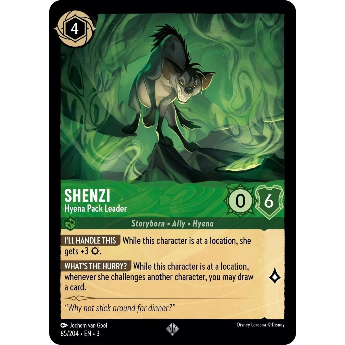Shenzi - Hyena Pack Leader (85/204) (Into the Inklands) in Malta | LAB7