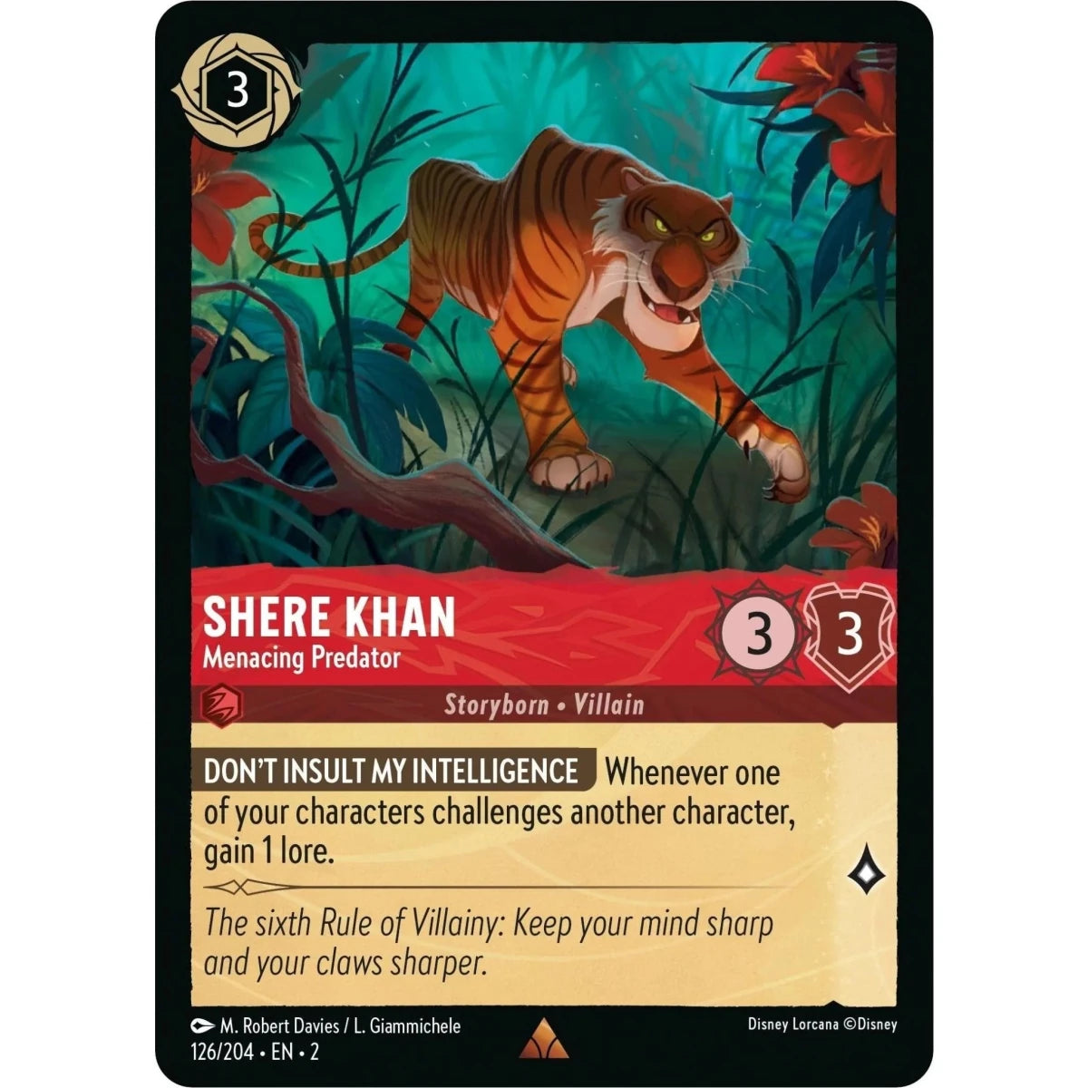Shere Khan - Menacing Predator (126/204) (Rise of the Floodborn) in Malta | LAB7