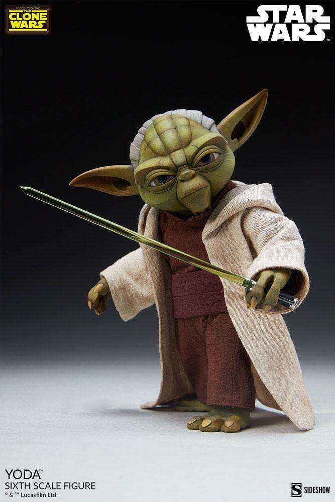 Sideshow Star Wars The Clone Wars Action Figure 1/6 Yoda 14 cm in Malta | LAB7