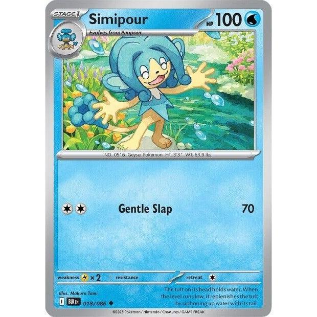 Pokemon Simipour (018/086) (SV: Black Bolt) by LAB7 Malta, Europe