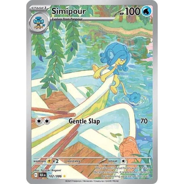 Pokemon Simipour (102/086) (SV: Black Bolt) by LAB7 Malta, Europe