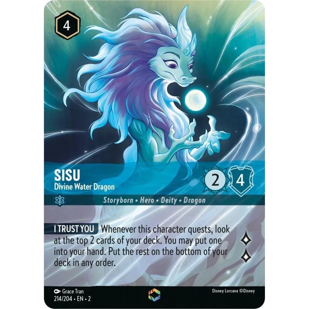 Sisu - Divine Water Dragon (Enchanted) (214/204) (Rise of the Floodborn) in Malta | LAB7