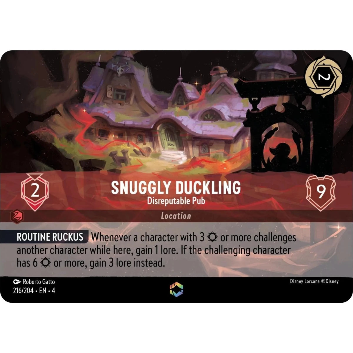 Snuggly Duckling - Disreputable Pub (Enchanted) (216/204) (Ursula's Return) in Malta | LAB7