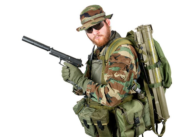 SOCOM MK23 Airsoft Pistol with Suppressor (Green Gas Version) – STTi ST23 in Malta | LAB7