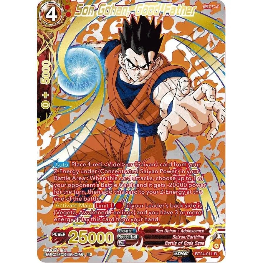 Son Gohan, Good Father (Collector Booster Gold) (BT24-011) (Beyond Generations) in Malta | LAB7