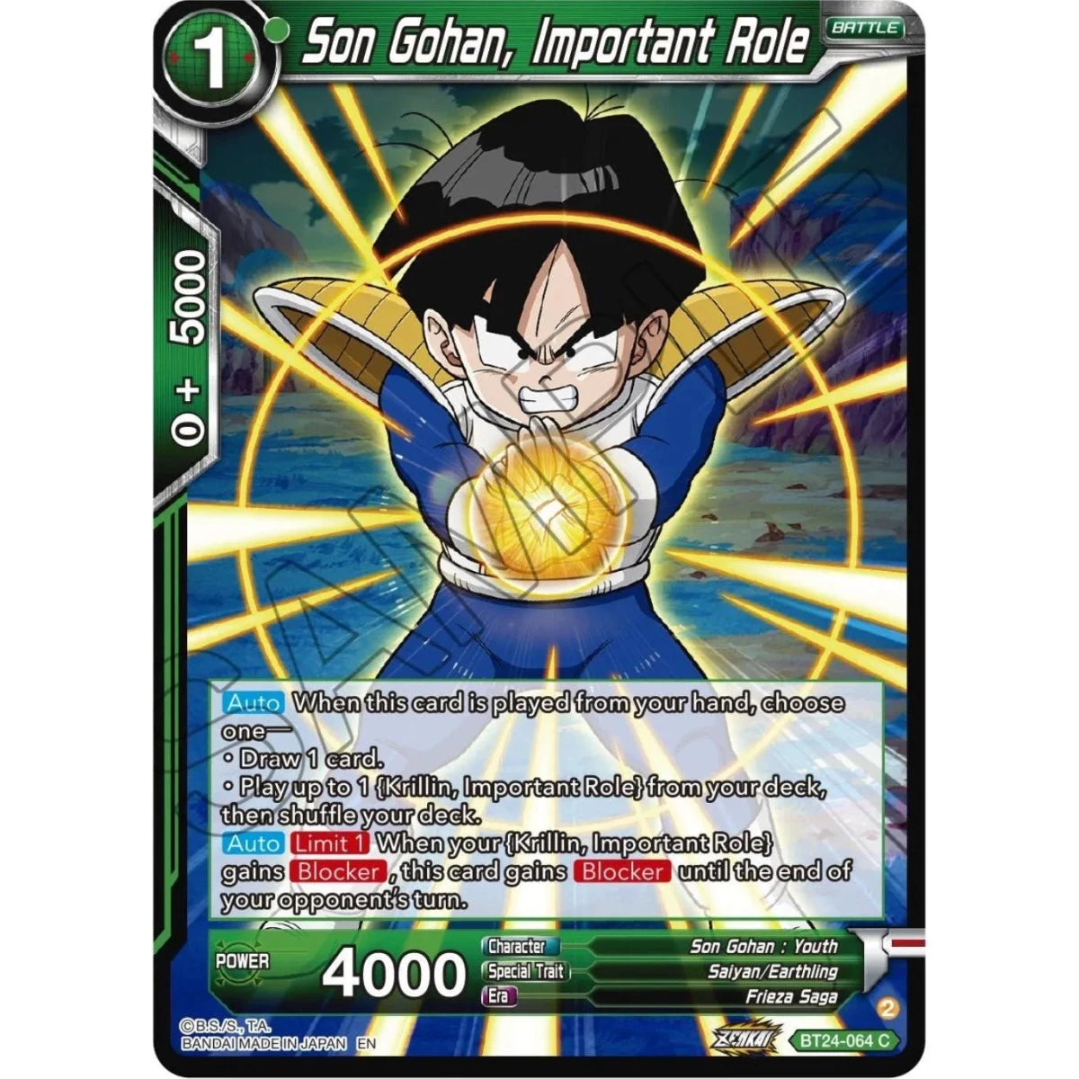 Son Gohan, Important Role (BT24-064) (Beyond Generations) in Malta | LAB7