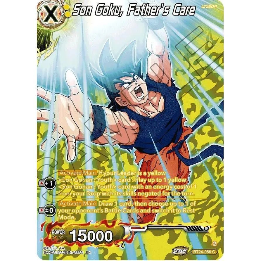Son Goku, Father's Care (Collector Booster Silver) (BT24-086) (Beyond Generations) in Malta | LAB7