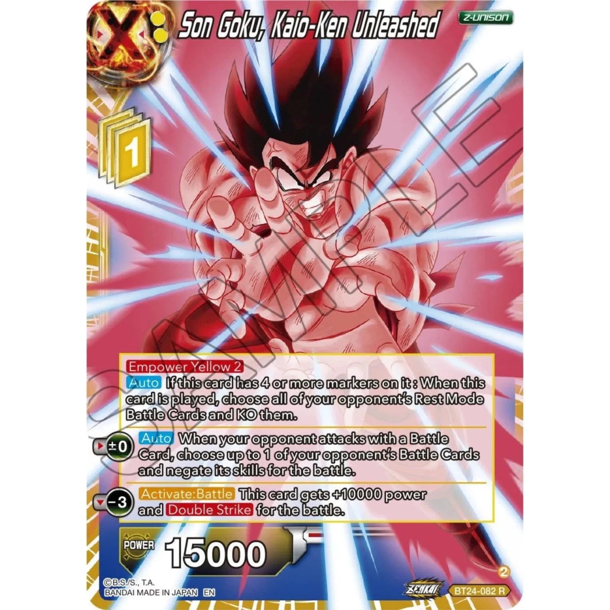 Son Goku, Kaio-Ken Unleashed (BT24-082) (Beyond Generations) in Malta | LAB7