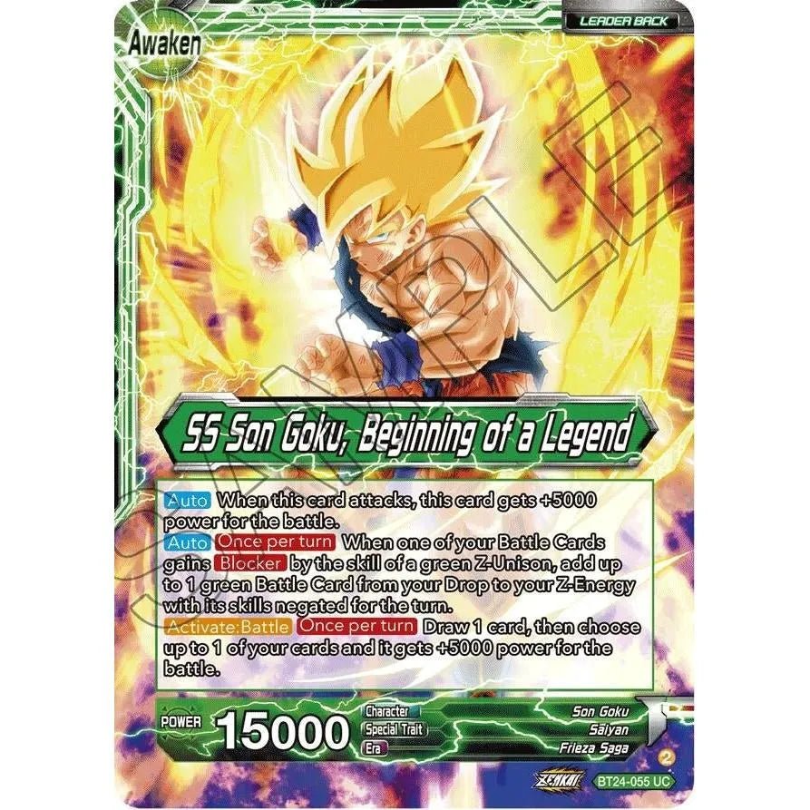 Son Goku // SS Son Goku, Beginning of a Legend (Collector Booster Foil) (BT24-055) (Beyond Generations) in Malta | LAB7