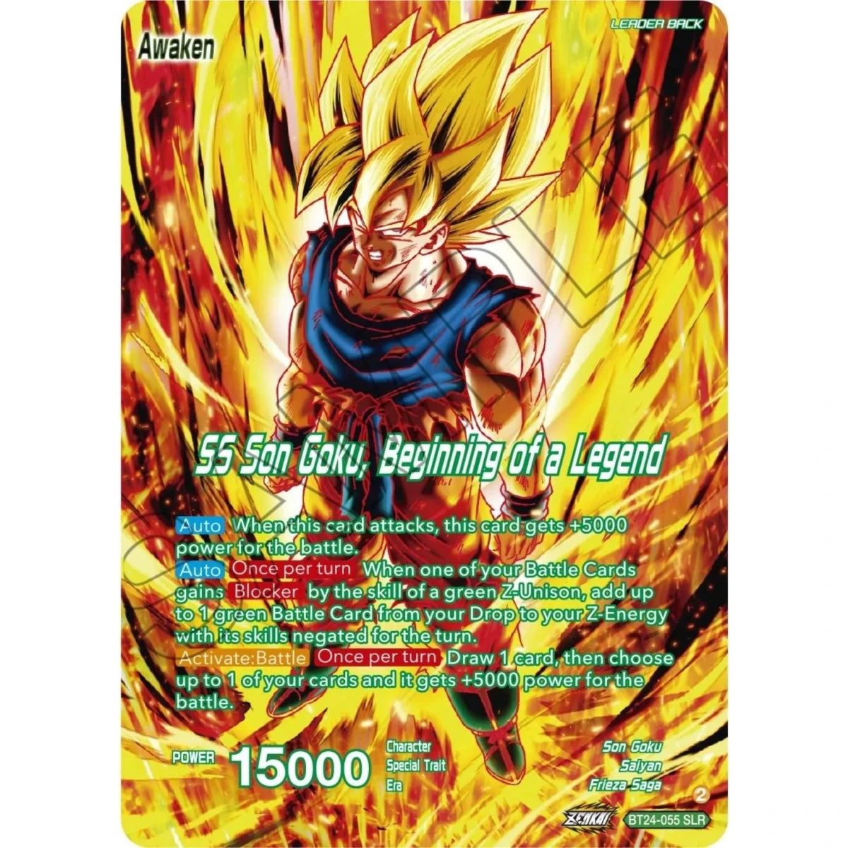 Son Goku // SS Son Goku, Beginning of a Legend (SLR) (BT24-055) (Beyond Generations) in Malta | LAB7