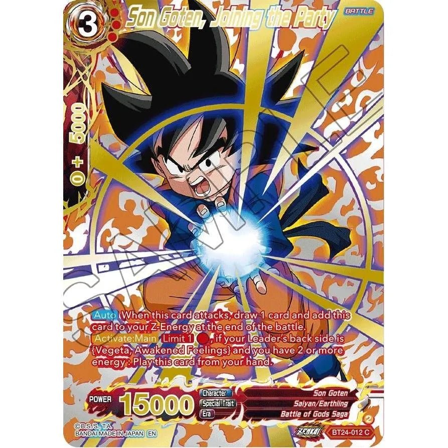 Son Goten, Joining the Party (Collector Booster Gold) (BT24-012) (Beyond Generations) in Malta | LAB7