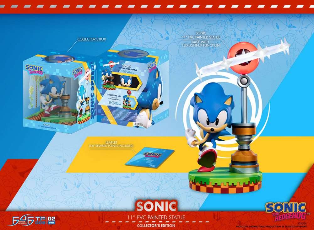 Sonic the Hedgehog PVC Statue Sonic Collector's Edition 27 cm by LAB7 Malta, Europe
