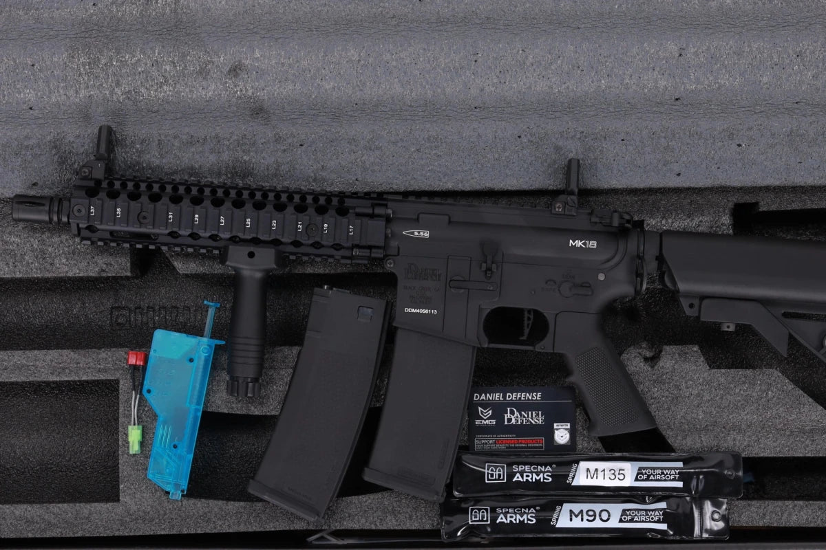 Specna Arms Daniel Defense® MK18 SA-P19 Prime™ BLDC™ Aster II ETU Airsoft Carbine – Black in Malta | LAB7