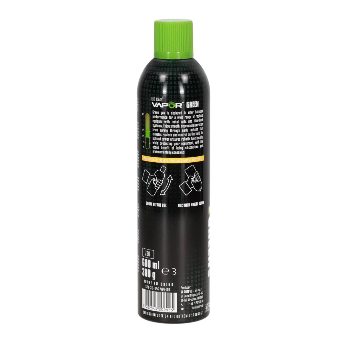 Specna Arms Vapor™ Green Gas 600ml in Malta | LAB7