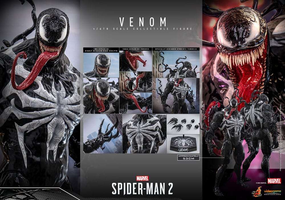 Spider - Man 2 Videogame Masterpiece Action Figure 1/6 Venom 53 cm by LAB7 Malta, Europe