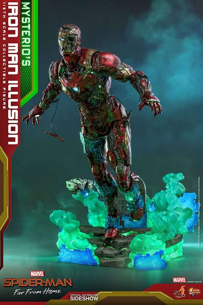 Spider - Man: Far From Home MMS PVC Action Figure 1/6 Mysterio's Iron Man Illusion 32 cm by LAB7 Malta, Europe