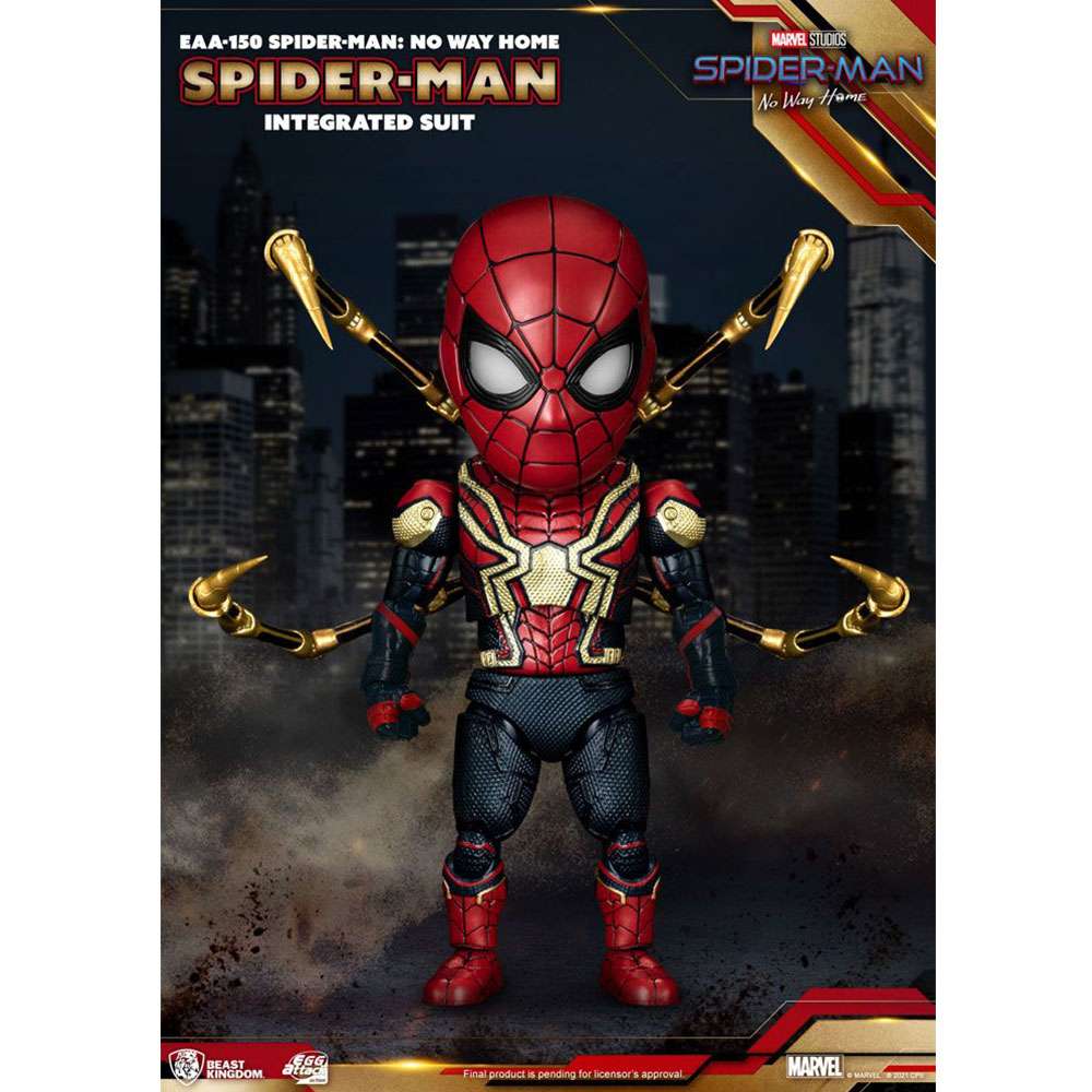 Spider - Man: No Way Home Egg Attack Action Figure Spider - Man Integrated Suit 17 cm by LAB7 Malta, Europe