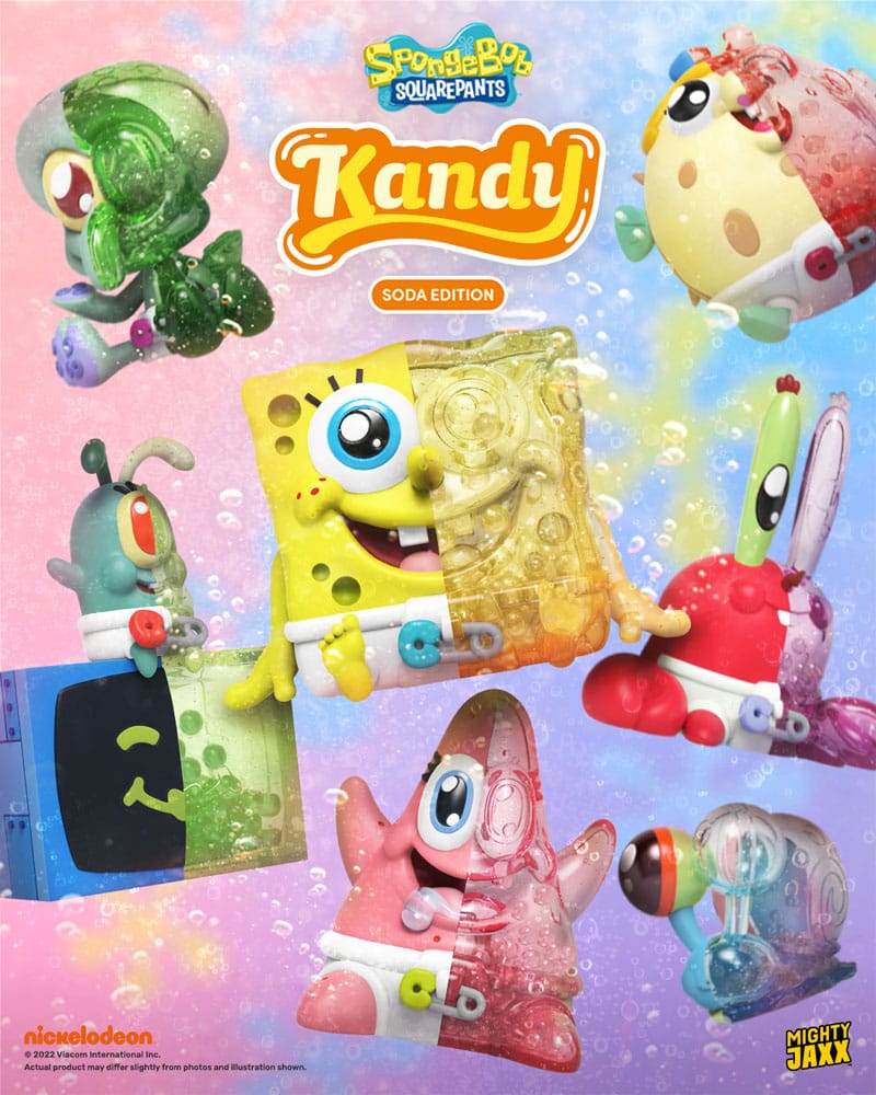 Mighty Jaxx SpongeBob Kandy x Jason Freeny Soda Edition Blind Box Display (6) by LAB7 Malta, Europe