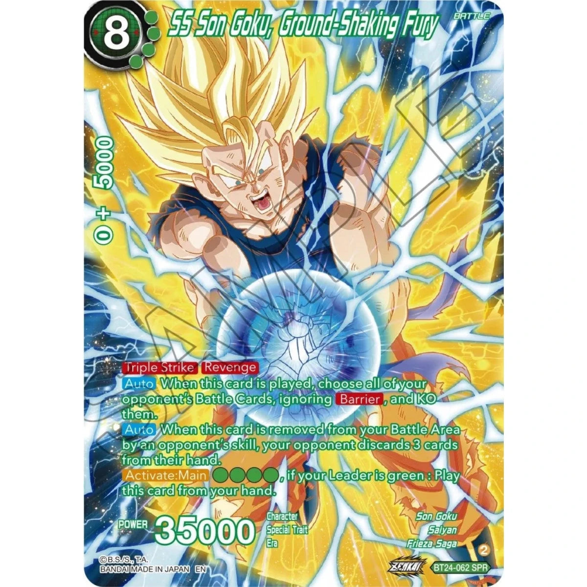 SS Son Goku, Ground-Shaking Fury (SPR) (BT24-062) (Beyond Generations) in Malta | LAB7