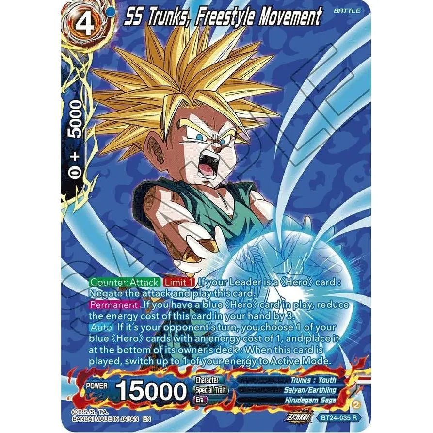 SS Trunks, Freestyle Movement (Collector Booster Silver) (BT24-035) (Beyond Generations) in Malta | LAB7