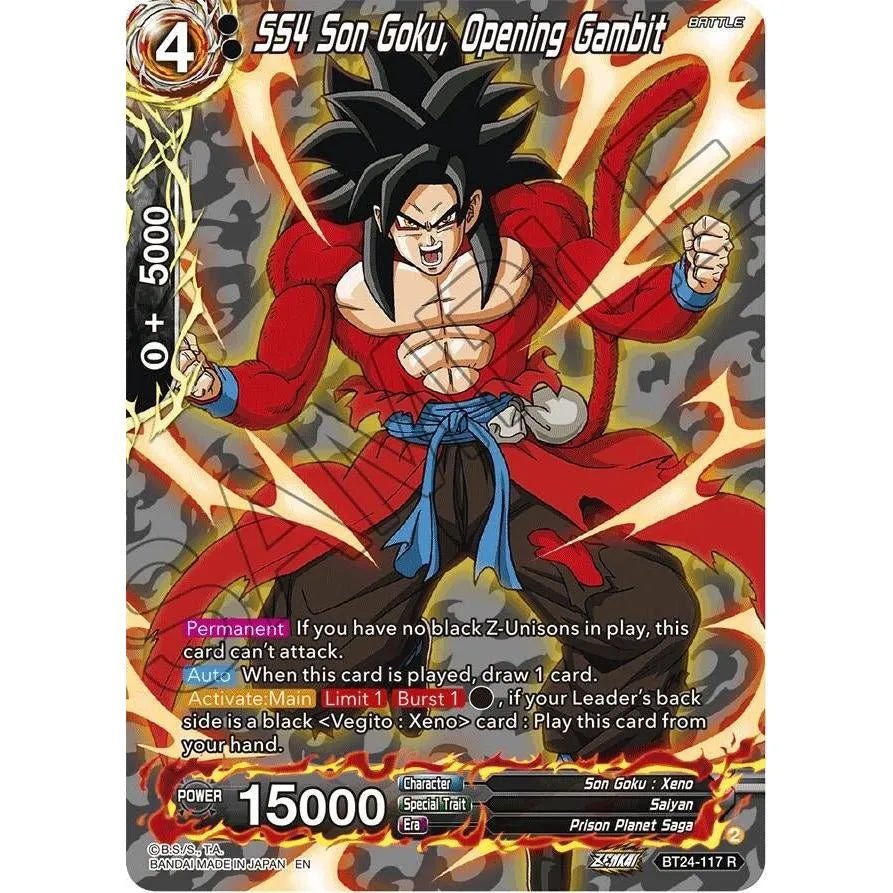 SS4 Son Goku, Opening Gambit (Collector Booster Silver) (BT24-117) (Beyond Generations) in Malta | LAB7