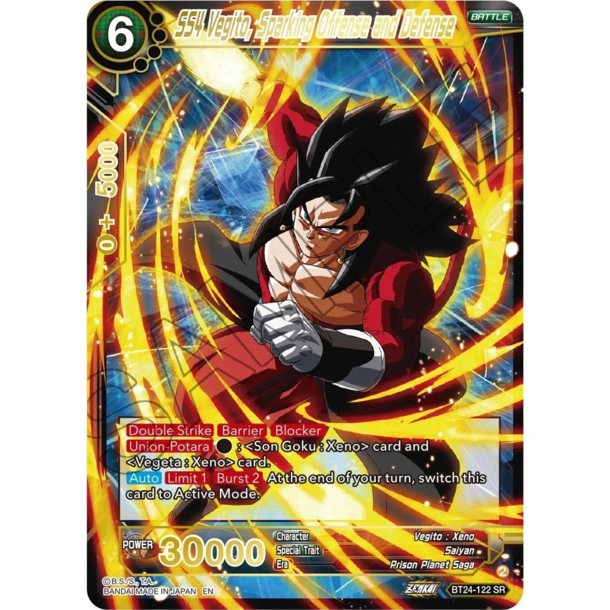 SS4 Vegito, Sparking Offense and Defense (BT24-122) (Beyond Generations) in Malta | LAB7