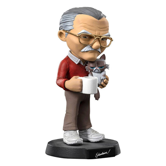 Iron Studios - Stan Lee Mini Co. PVC Figure Stan Lee with Grumpy Cat 14 cm
