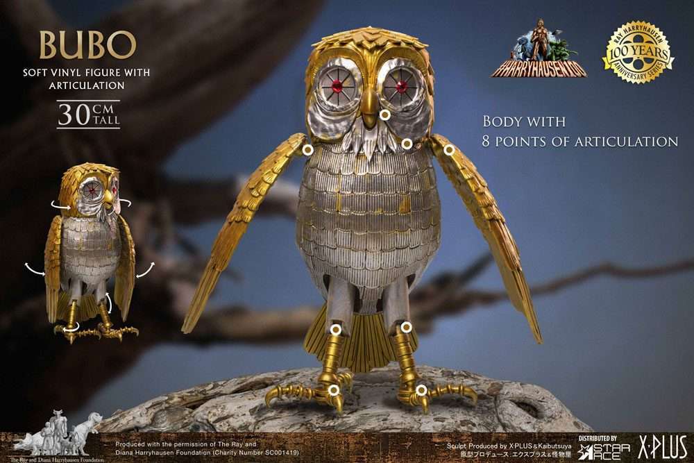 Star Ace Toys Clash of the Titans Gigantic Soft Vinyl Statue Ray Harryhausens Bubo Deluxe Ver. 30 cm by LAB7 Malta, Europe
