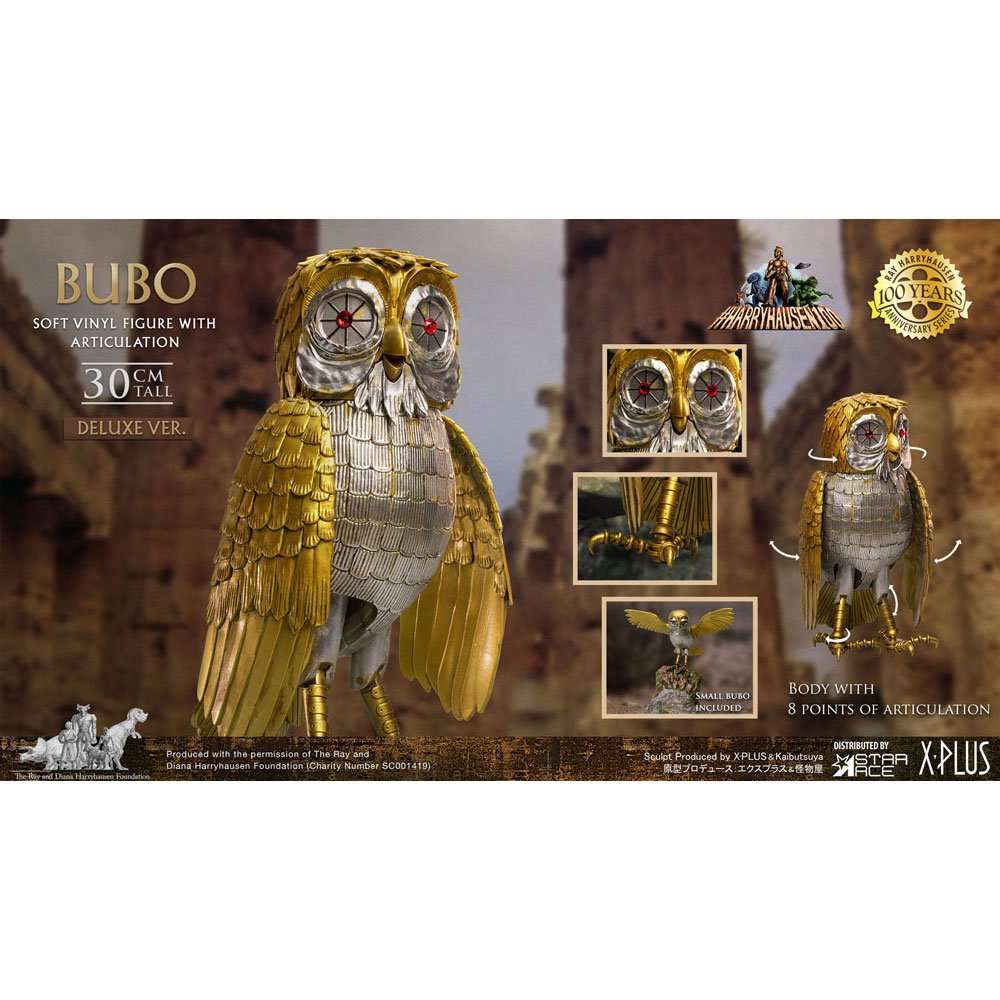 Star Ace Toys Clash of the Titans Gigantic Soft Vinyl Statue Ray Harryhausens Bubo Deluxe Ver. 30 cm by LAB7 Malta, Europe