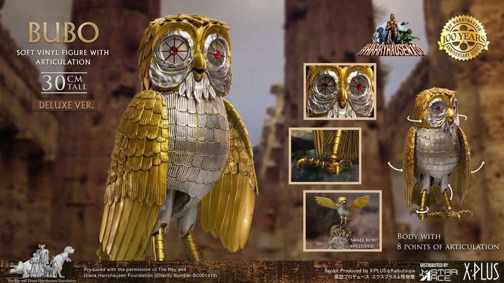 Star Ace Toys Clash of the Titans Gigantic Soft Vinyl Statue Ray Harryhausens Bubo Deluxe Ver. 30 cm by LAB7 Malta, Europe