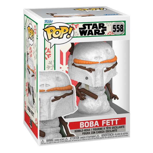 Funko - Star Wars: Holiday - Boba Fett Snowman Pop! 558