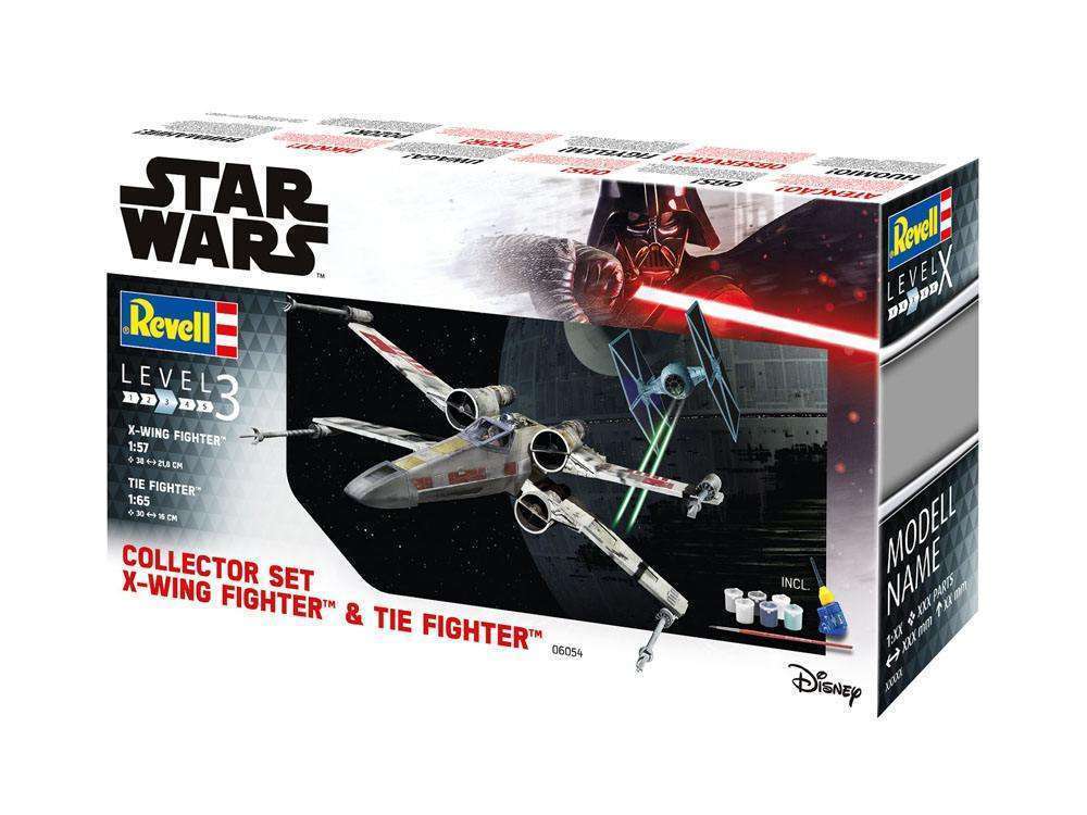 Star Wars Model Kit Gift Set 1/57 X - Wing Fighter & 1/65 TIE Fighter by LAB7 Malta, Europe