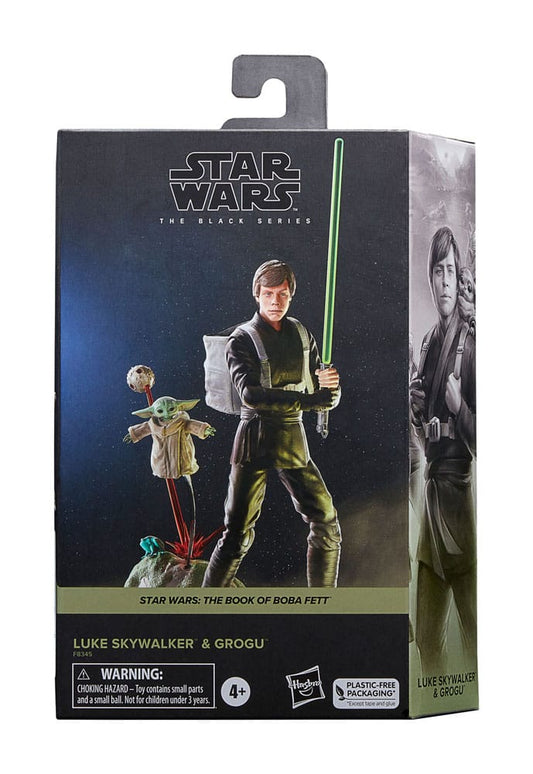 Star Wars: The Book of Boba Fett Black Series Action Figure 2 - Pack Luke Skywalker & Grogu 15 cm by LAB7 Malta, Europe