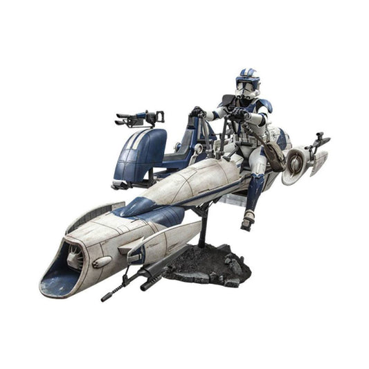 Hot Toys - Star Wars The Clone Wars Action Figure 1/6 Heavy Weapons Clone Trooper & BARC Speeder with Sidecar