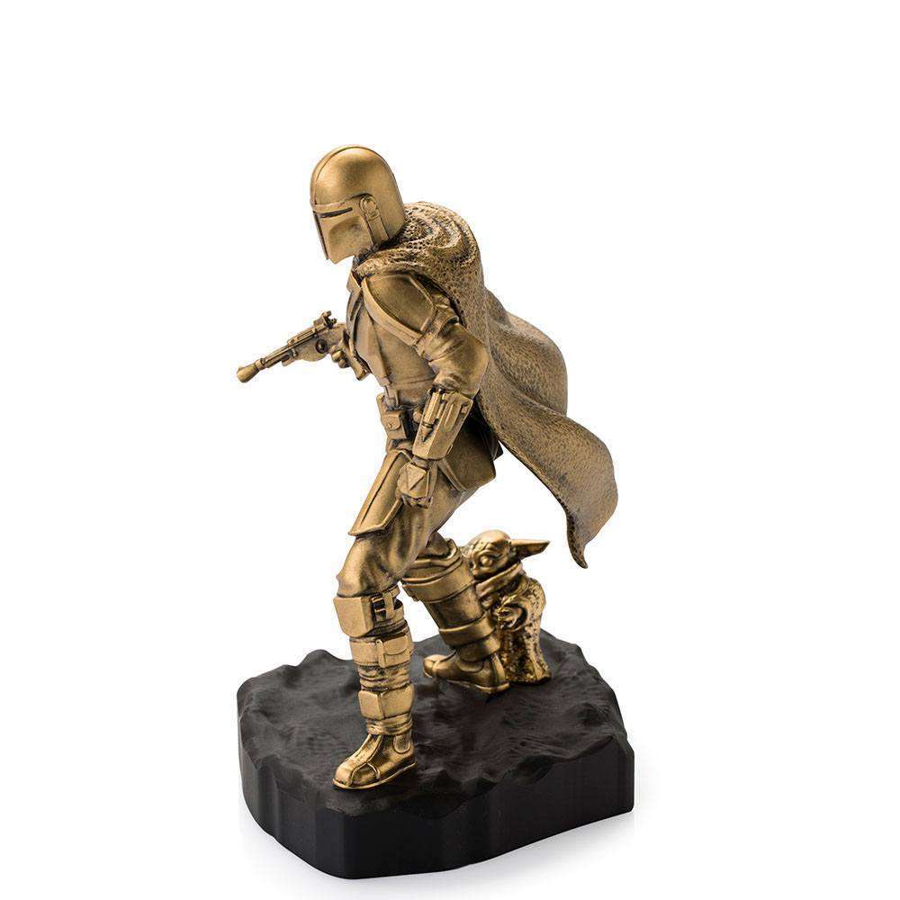 Star Wars The Mandalorian Pewter Collectible Statue Mandalorian (Gilt) Limited Edition 20 cm by LAB7 Malta, Europe