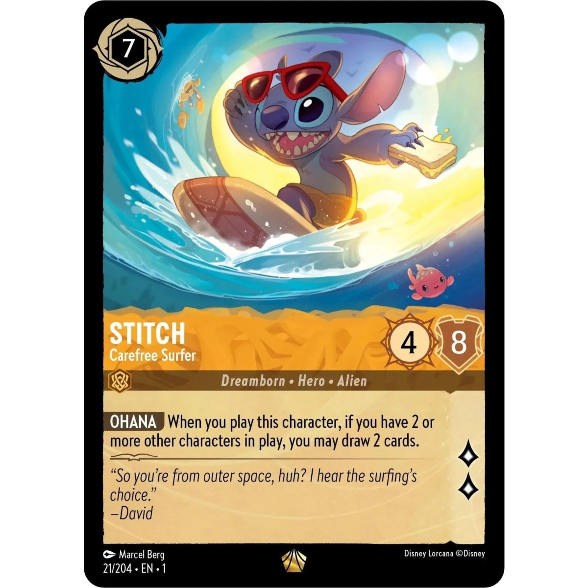 Stitch - Carefree Surfer (21/204) (The First Chapter) in Malta | LAB7