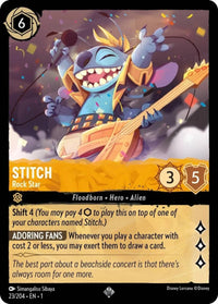 Image for Stitch - Rock Star (23/204) (The First Chapter) - Disney Lorcana