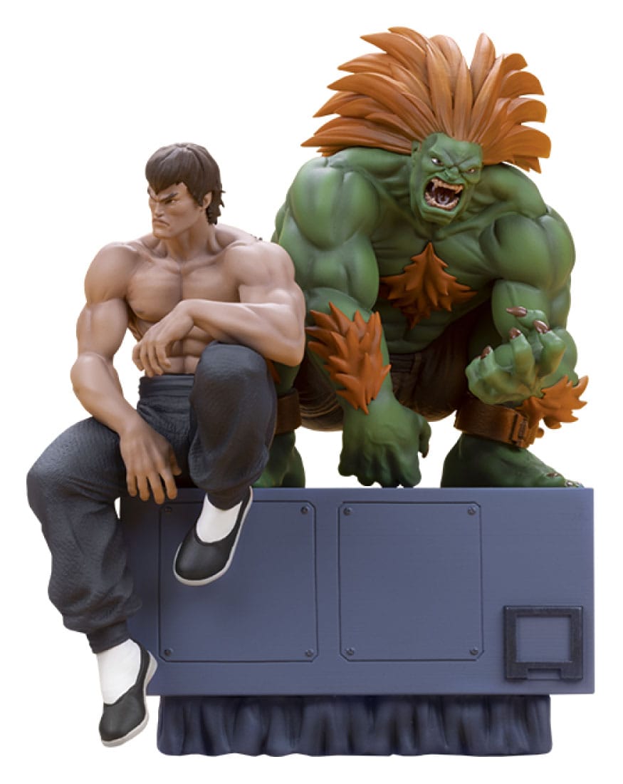 Street Fighter PVC Statues 1/10 Blanka & Fei Long 21 cm by LAB7 Malta, Europe