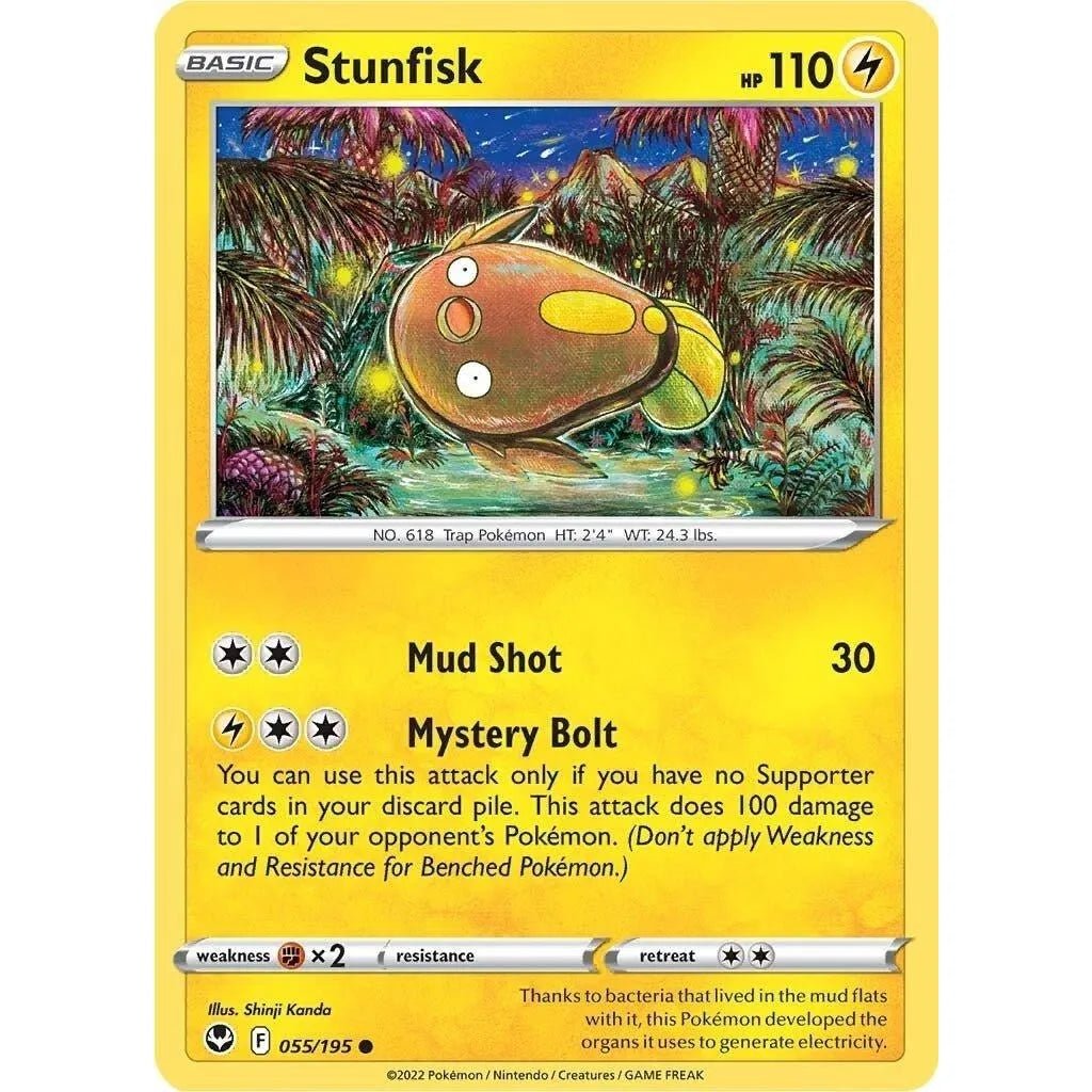 Stunfisk (055/195) (SWSH12: Silver Tempest) in Malta | LAB7