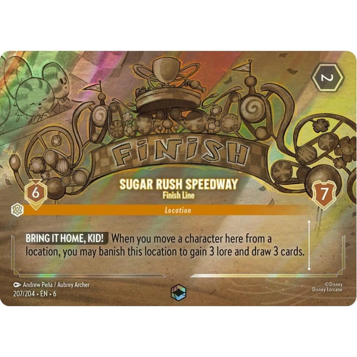 Sugar Rush Speedway - Finish Line (Enchanted) (207/204) (Azurite Sea) in Malta | LAB7