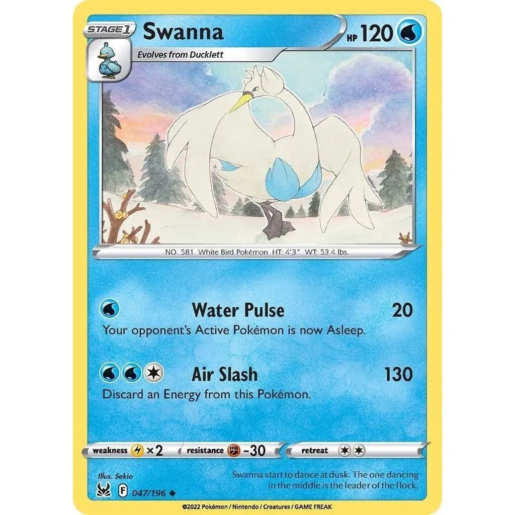 Swanna (047/196) (SWSH11: Lost Origin) in Malta | LAB7
