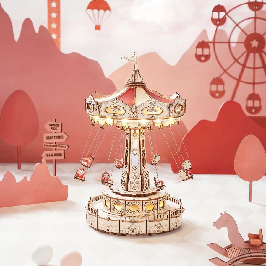 ROKR - Swing Ride DIY Music Box 3D Puzzle | 289 Pieces