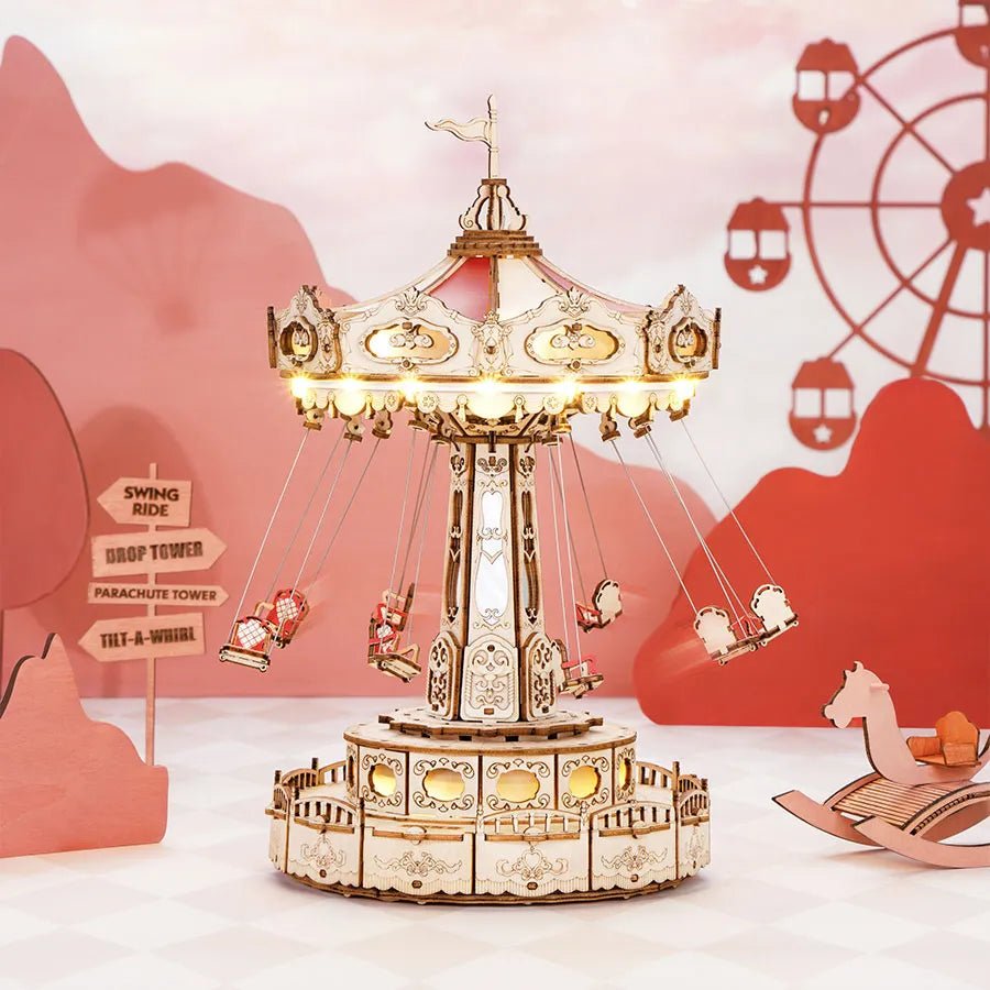 Swing Ride DIY Music Box 3D Puzzle | 289 Pieces by LAB7 Malta, Europe