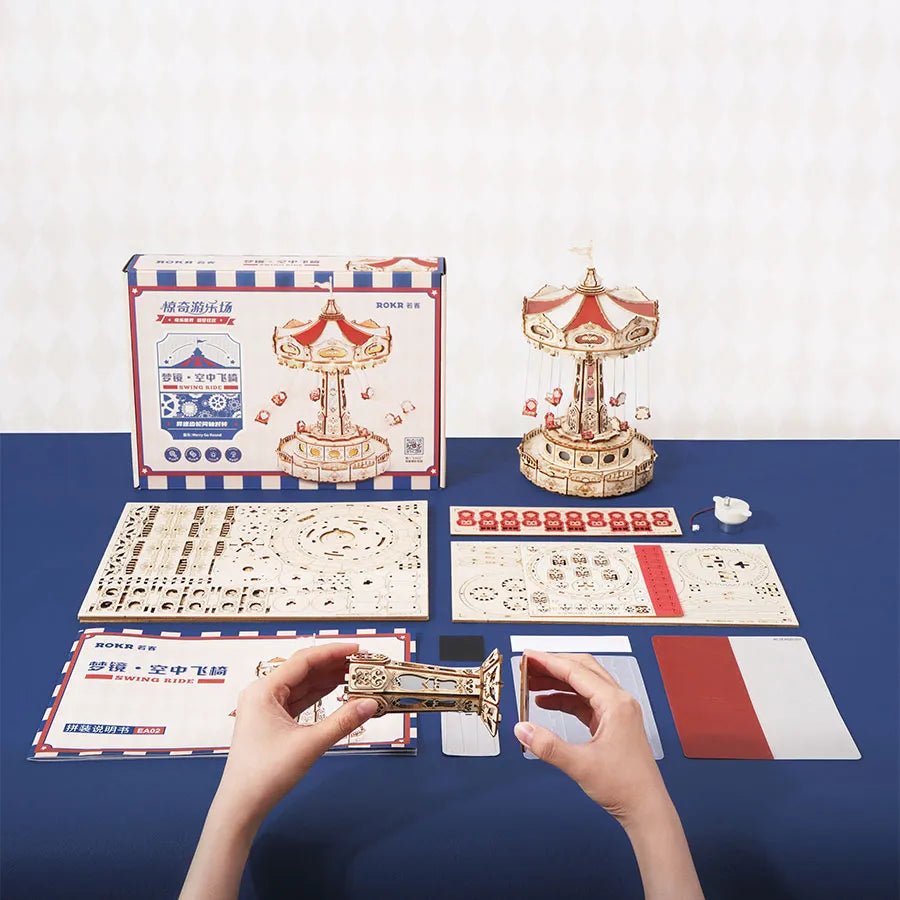 Swing Ride DIY Music Box 3D Puzzle | 289 Pieces by LAB7 Malta, Europe